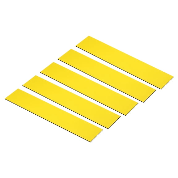Uxcell 10"x2" Blank Engraving Name Plate DIY Laser Printing Plates Yellow 5 Pack