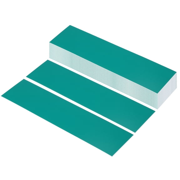 Uxcell 10"x2" Blank Name Plates, 20 Pack Custom Engraved Name Plate Rectangle Laser Engraving Blanks for Personalized Nameplates Office Door DIY Painting Supplies, Dark Green, White