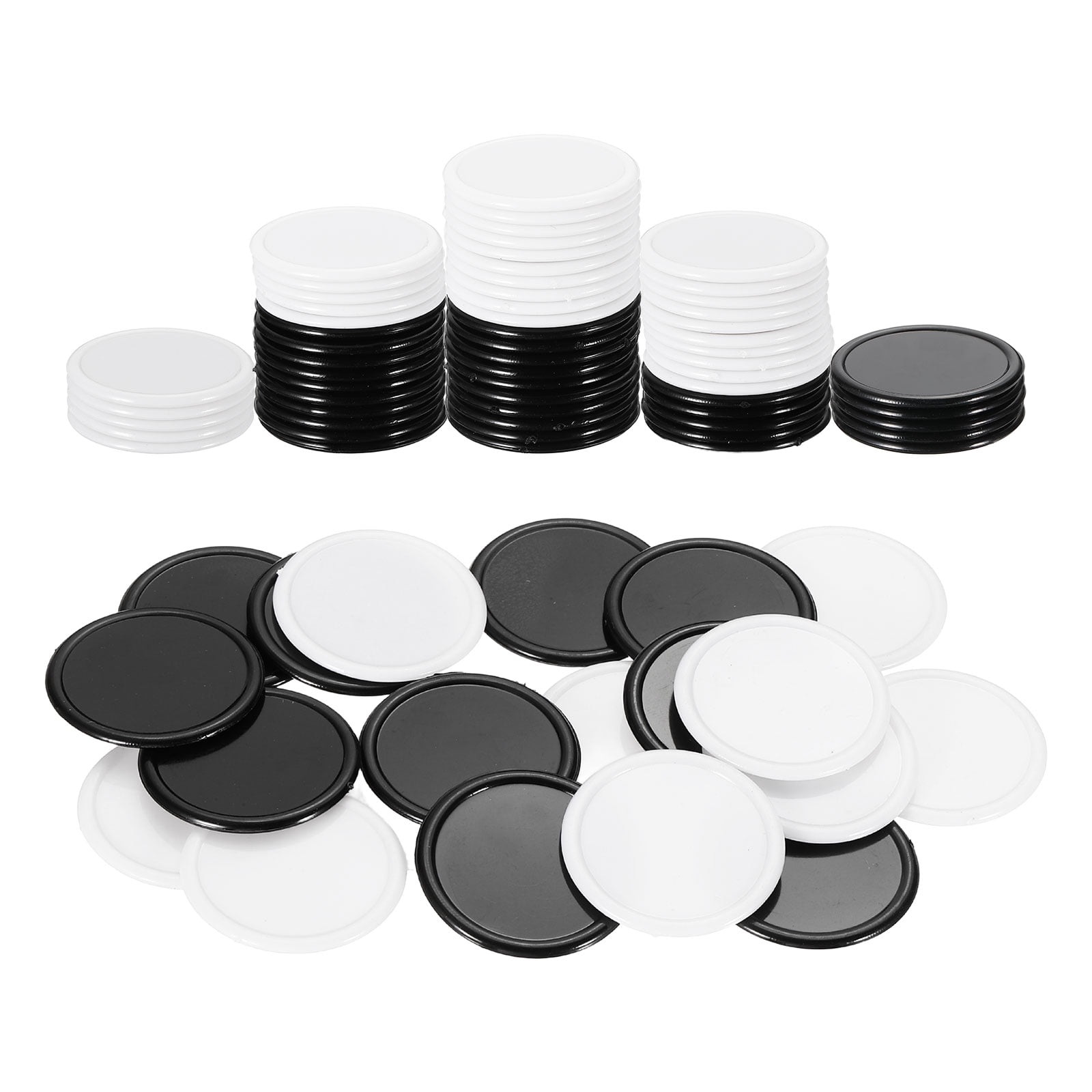 Uxcell 100 Pack 1.2 Inch Plastic Poker Chips, Mini Bingo Chips Learning ...