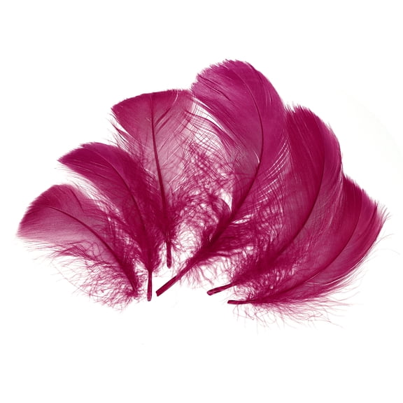 Uxcell 100 Pack Burgundy Craft Feathers, 3-6 Inch Colored Feathers for Crafting, Fluffy Feather Bulk for DIY Crafts, Dream Catcher Supplies, Wedding Party Decoration