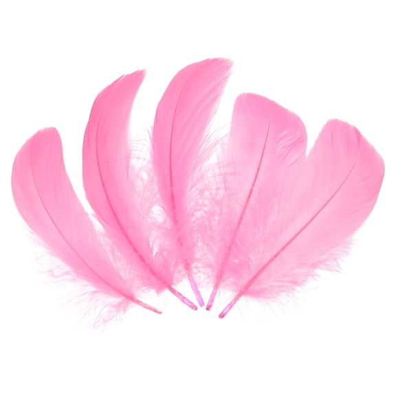 Uxcell 100 Pack Deep Pink Craft Feathers, 3-6 Inch Colored Feathers for Crafting, Fluffy Feather Bulk for DIY Crafts, Dream Catcher Supplies, Wedding Party Decoration