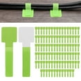 thumbnail image 1 of Uxcell 100-Pack Hook and Loop Cable Ties, 3.5 x 1.1 Inch Enhanced Self-Adhesive Cord Organizer for Desk [Green], 1 of 7