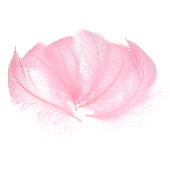 Uxcell 100 Pack Light Pink Craft Feathers, 3-6 Inch Colored Feathers for Crafting, Fluffy Feather Bulk for DIY Crafts, Dream Catcher Supplies, Wedding Party Decoration