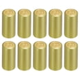 thumbnail image 1 of Uxcell 100 Pack Heat Shrink Wine Bottle Caps, 1.26" Wine Shrink Wrap Sleeves Cap, Gold, 1 of 6