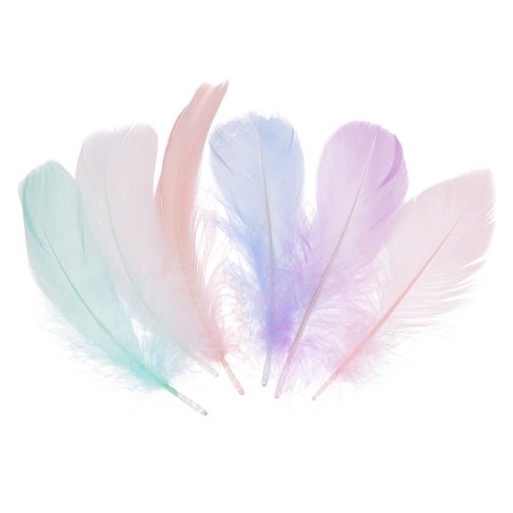 Uxcell 100 Pack Pastel Colors Mix Craft Feathers, 3-6 Inch Colored Feathers for Crafting, Fluffy Feather Bulk for DIY Crafts, Dream Catcher Supplies, Wedding Party Decoration