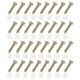 thumbnail image 1 of Uxcell 100 Pack Plastic Hinge Dowel Inserts, M4 x 8mm Furniture Pre-Inserted Nuts with Threaded with Metric Machine Screws, White, 1 of 7
