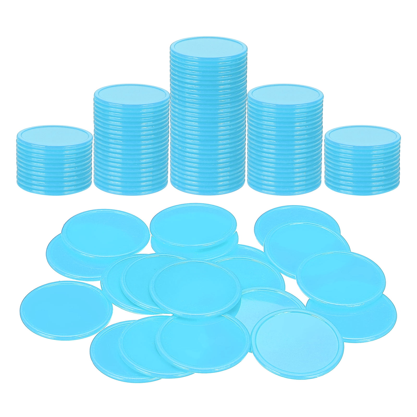 Uxcell 100 Pack Plastic Poker Chips, 1.5 Inch Learning Counters ...