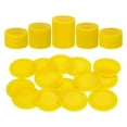 thumbnail image 1 of Uxcell 100 Pack Plastic Poker Chips, 1 Inch Mini Bingo Chips Learning Counters Counting Counters Disks Markers Opaque Game Tokens for Game Play Math Counting, Yellow, Pattern, 1 of 7