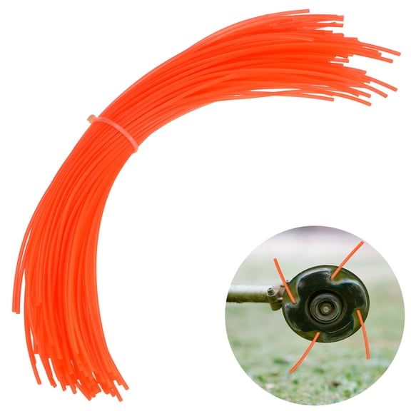 Uxcell 100-Pack Pre-Cut Trimmer Line, 0.095 Inch x 12 Inch Round Nylon String, Replacement Line for Trimming Grasses and Weeds [Red]