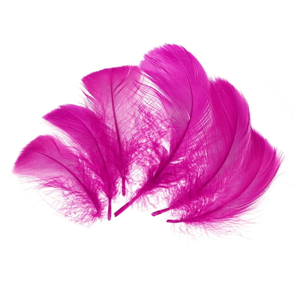 Uxcell 100 Pack Rose Red Craft Feathers, 3-6 Inch Colored Feathers for Crafting, Fluffy Feather Bulk for DIY Crafts, Dream Catcher Supplies, Wedding Party Decoration