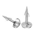thumbnail image 1 of Uxcell 100 Pack Upholstery Nails, 8x17.8mm Upholstery Tacks Furniture Tacks Round Head Decorative Tack with Barb for Sofas Beds DIY Project, Silver, 1 of 7