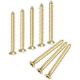 thumbnail image 1 of Uxcell 100-Pack Wood Screws, M3 x 30mm Brass Phillips Flat Head, 1 of 6