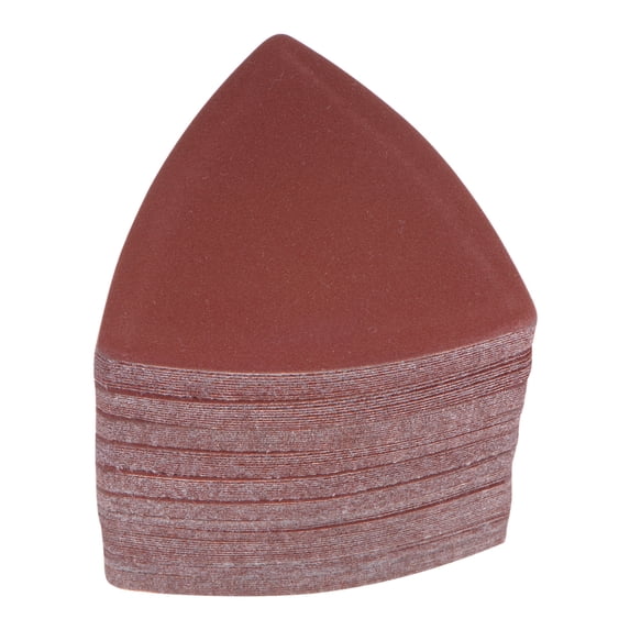 Uxcell 100 Packs 400 Grits 80mm Aluminum Oxide Triangular Hook & Loop Sandpapers Sanding Pads