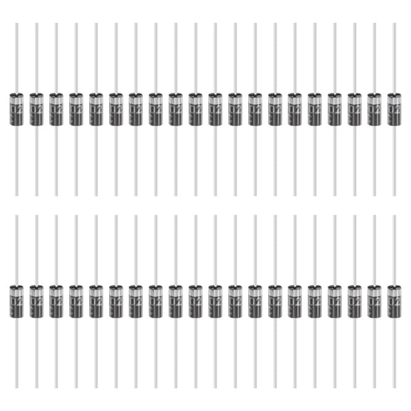 Uxcell 100 Pcs 1N4002 Diode for Rectification Diode, 1A 100V DO-41 Electronic Silicon Diodes for Charger Industrial Power Adapter Supply Inverter Switching Power Supply