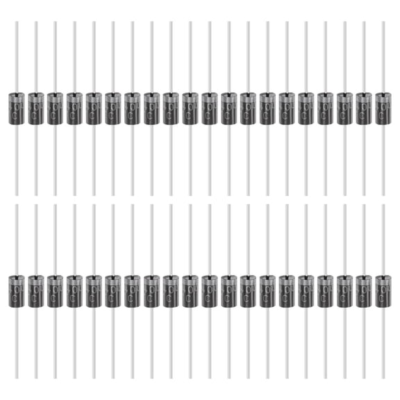 Uxcell 100 Pcs 1N5404 Diode for Rectification Diode, 3A 400V DO-27 Electronic Silicon Diodes for Charger Industrial Power Adapter Supply Inverter Switching Power Supply