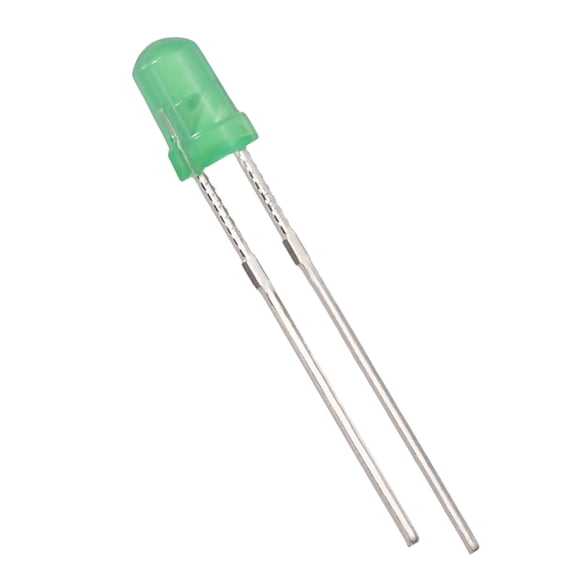 Uxcell 100 Pcs 3mm Green LED Diode Lights Round Transparent DC 3V High Brightness Lighting Bulb Lamps for Electronics Components Light Emitting Diodes(Blinking Green)