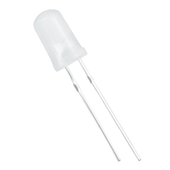 Uxcell 100 Pcs 5mm White LED Diode Lights Round Transparent DC 2.8V High Brightness Lighting Bulb Lamps for Electronics Components Light Emitting Diodes(Blinking Warm White)