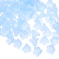 thumbnail image 1 of Uxcell 100 Pcs Acrylic Frosted Flower Beads Trumpet Flower Beads, Blue, 1 of 6