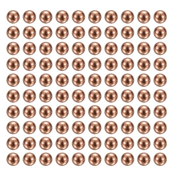 Uxcell 100 Pcs Bearing Balls, 2.5mm Diameter Precision Solid Copper Bearing Balls Pure Copper Ball Spheres for Machinery, Automotive, and DIY (T2 Copper)