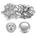 thumbnail image 1 of Uxcell 100 Pcs Button Supplies 40L(25.4mm/1") Aluminum Button Parts for Button Maker Machine, 1 of 5