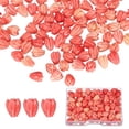 thumbnail image 1 of Uxcell 100 Pcs Coral Flower Beads, 9x6mm Artificial Jasmine Flower Shell Floral Spacer Beads with Transparent Plastic Box for DIY Crafts Accessories, Light Pink/White, 1 of 6