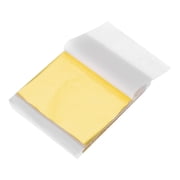 Uxcell 100 Pcs Gold Leaf Sheets 5.5" x 5.5" Foil Sheets for Crafts Champagne Gold
