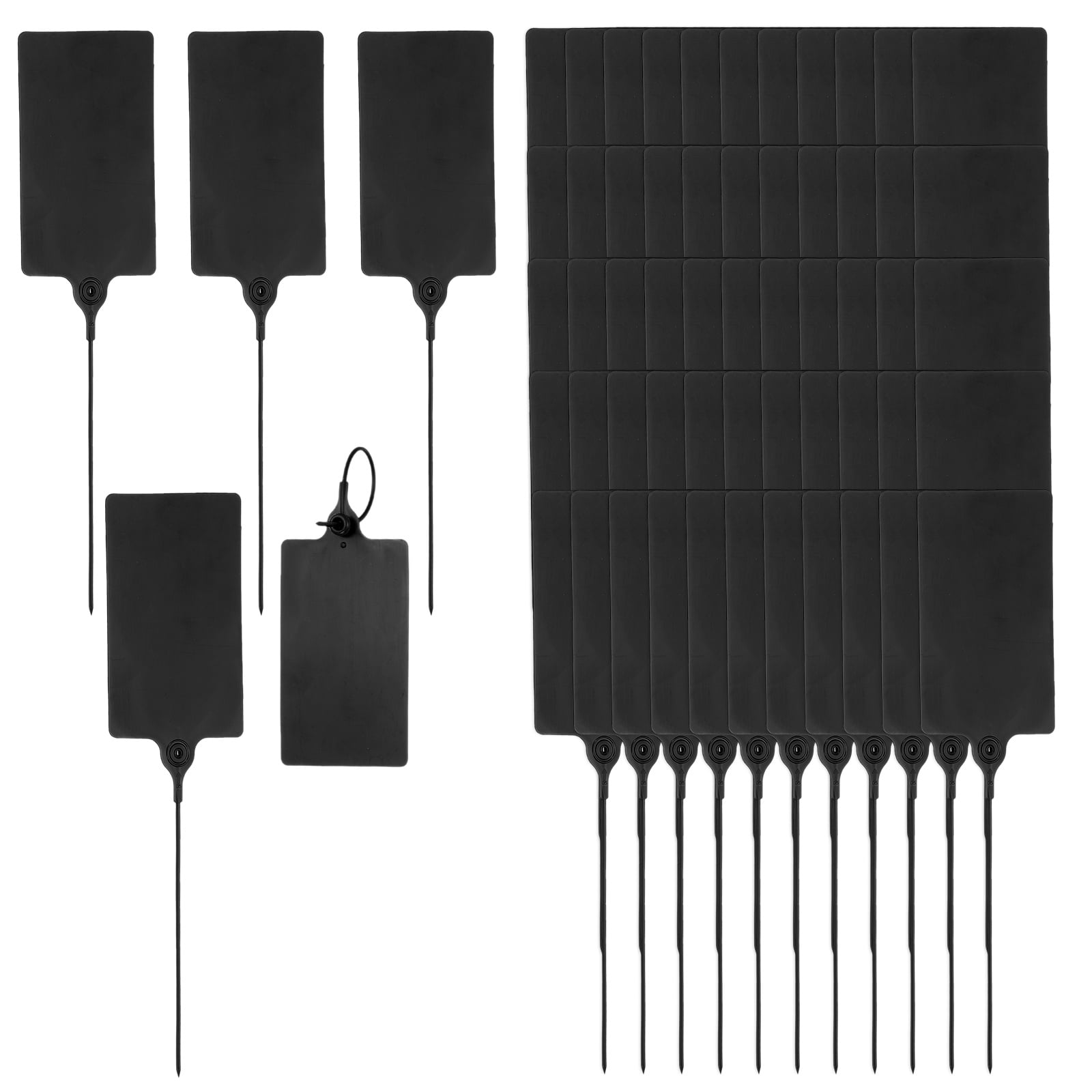 Uxcell 100 Pcs Hanging Tags, 3 inch Plastic Labels for Shipping ...