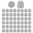 thumbnail image 1 of Uxcell 100 Pcs Hex Nut Cover, M8x10x14mm Nylon Screws Bolt Covers Caps Dome Acorn Hex Head Protection Cap, Gray, 1 of 7