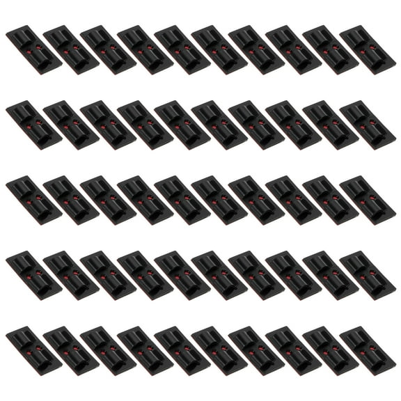 Uxcell 100 Pcs Outdoor LED Light Hooks Waterproof Decor Light Hanging Clip, Black