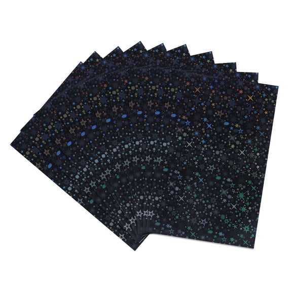 Uxcell 100 Pcs Photocard Sleeves, 3.5" x 1.5" Plastic Star Card Protector, Black