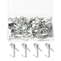 Uxcell 80 Pcs Picture Hangers 30lb Picture Hooks 40 Hangers 40 Nails Silver
