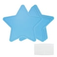 thumbnail image 1 of Uxcell 100 Pcs Star Cutouts, 3.3 x 3.5 Inch Star Shaped Paper Cards for DIY Projects, Classroom Decor Bulletin Board, Blue, 1 of 6