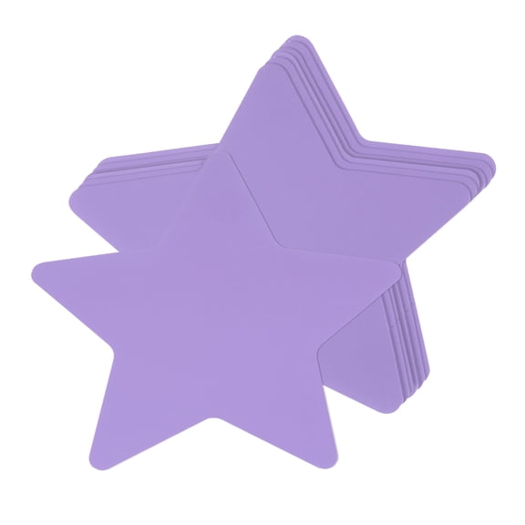 Uxcell 100 Pcs Star Cutouts, 3.9 x 3.9 Inch Star Shaped Paper Cards for DIY Projects, Classroom Decor Bulletin Board, Purple