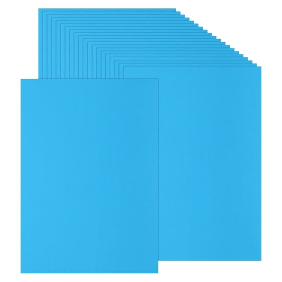 Uxcell 100 Sheets Colored Cardstock Paper, A4 Size 250GSM Thick Card Stock for DIY Crafts Scrapbooking, Lake Blue