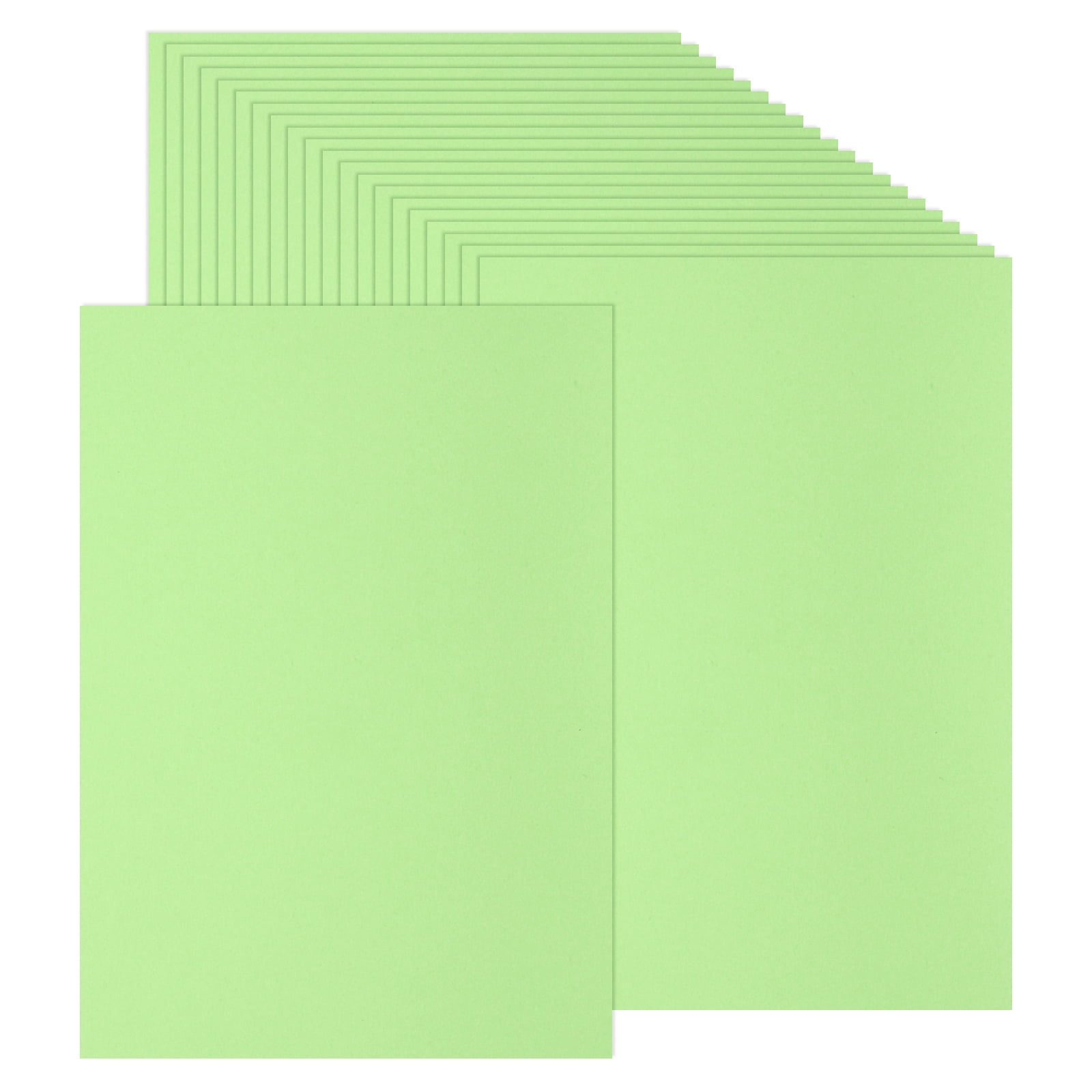 Uxcell 100 Sheets Colored Cardstock Paper, A4 Size 250GSM Thick Card Stock for DIY Crafts Scrapbooking, Light Green