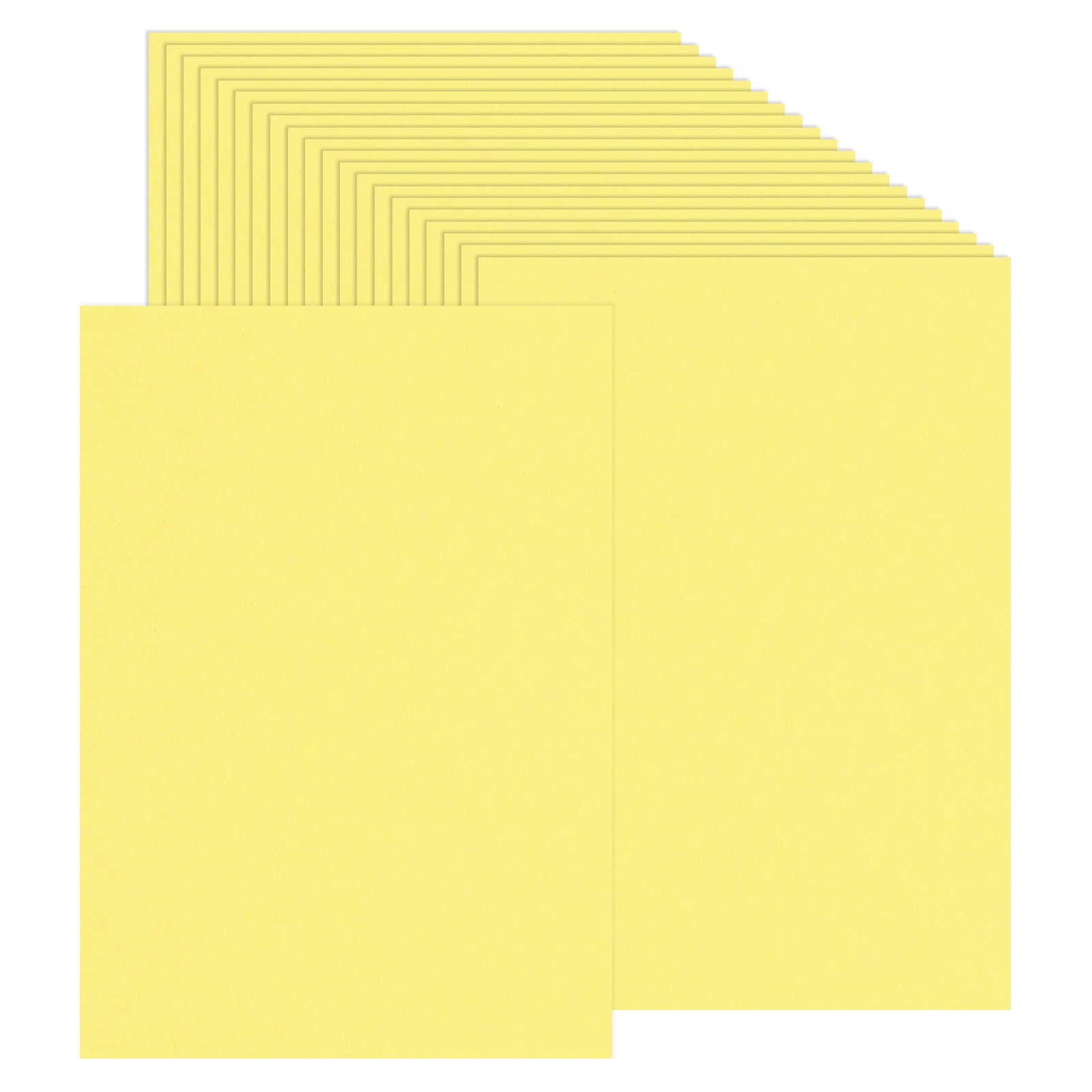 Uxcell 100 Sheets Colored Cardstock Paper, A4 Size 250GSM Thick Card Stock for DIY Crafts Scrapbooking, Yellow
