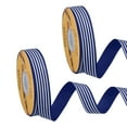 thumbnail image 1 of Uxcell 100 Yards x 1" Christmas Striped Ribbon, Blue White Ribbon Candy Cane Ribbon Roll Wrapping Ribbon, 1 of 6