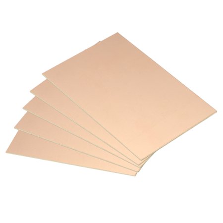 Uxcell 100 x 70 x 1.2mm FR4 Single Side PCB Copper Clad Board 10 Pack