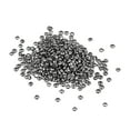 thumbnail image 1 of Uxcell 1000 Pcs Brass Crimp Tube Beads Jewelry Making Tube Crimp End Spacer Bead for DIY Dark Grey 0.1", 1 of 5
