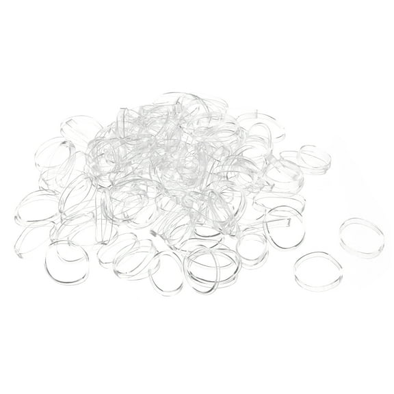 Uxcell 1000 Pack Rubber Band Stretchable Rubber Elastic Band Clear 13mm x 2mm Hair Rubber Bands for Home Office