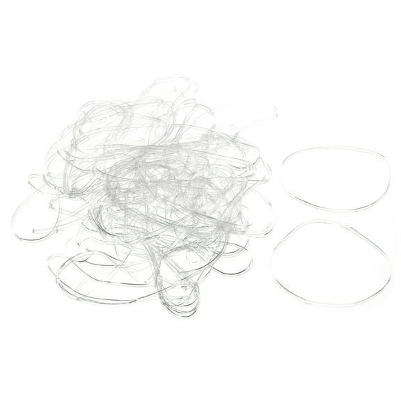Uxcell 1000 Pack Rubber Band Stretchable Rubber Elastic Band Clear 64mm x 2mm Hair Rubber Bands for Home Office