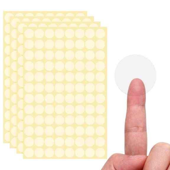Uxcell 1000 Pcs Clear Circle Stickers, 0.79 Inch Transparent Self-Adhesive Clear Round Stickers for Envelope Mail Gift Bags Waterproof Labels Package Seals Packaging Supplies