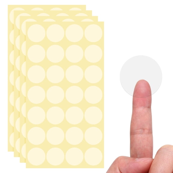 Uxcell 1000 Pcs Clear Circle Stickers, 1.38 Inch Transparent Self-Adhesive Clear Round Stickers for Envelope Mail Gift Bags Waterproof Labels Package Seals Packaging Supplies