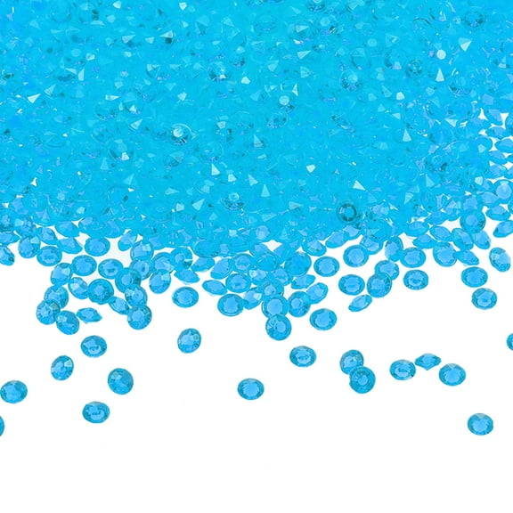 Uxcell Wedding Table Scatter Confetti Crystals Acrylic Diamonds Vase Fillers Gems for Table Centerpiece Decoration Blue