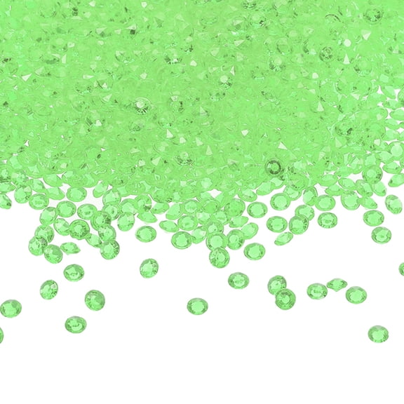 Uxcell Wedding Table Scatter Confetti Crystals Acrylic Diamonds Vase Fillers Gems for Table Centerpiece Decoration Light Green