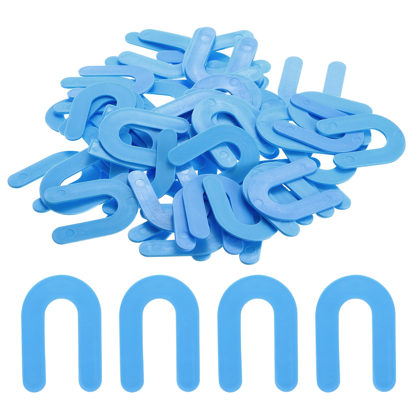 Uxcell 1000Pack Horseshoe Shim Tile Spacers Wall Floor Tile Plastic 1/16 Inch Blue