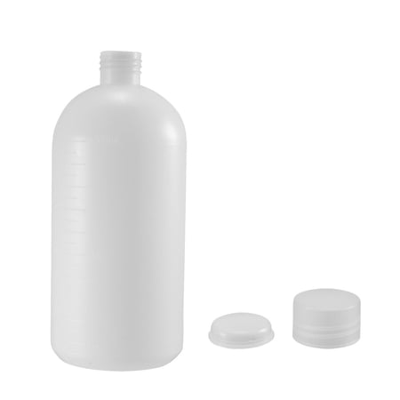 Uxcell 1000ml/ 33.8oz Plastic Small Mouth Lab Reagent Bottle