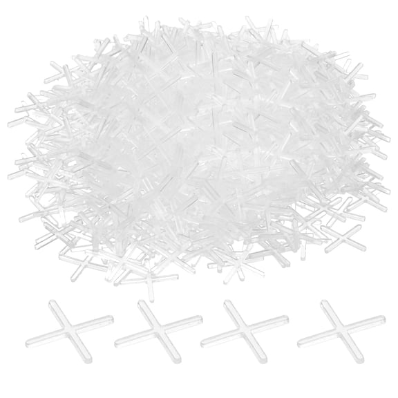 Uxcell 1000pcs Tile Spacers 1.5mm Hard Plastic Cross Tiles Leveler Spacer Installation Ceramic Spacing Clips