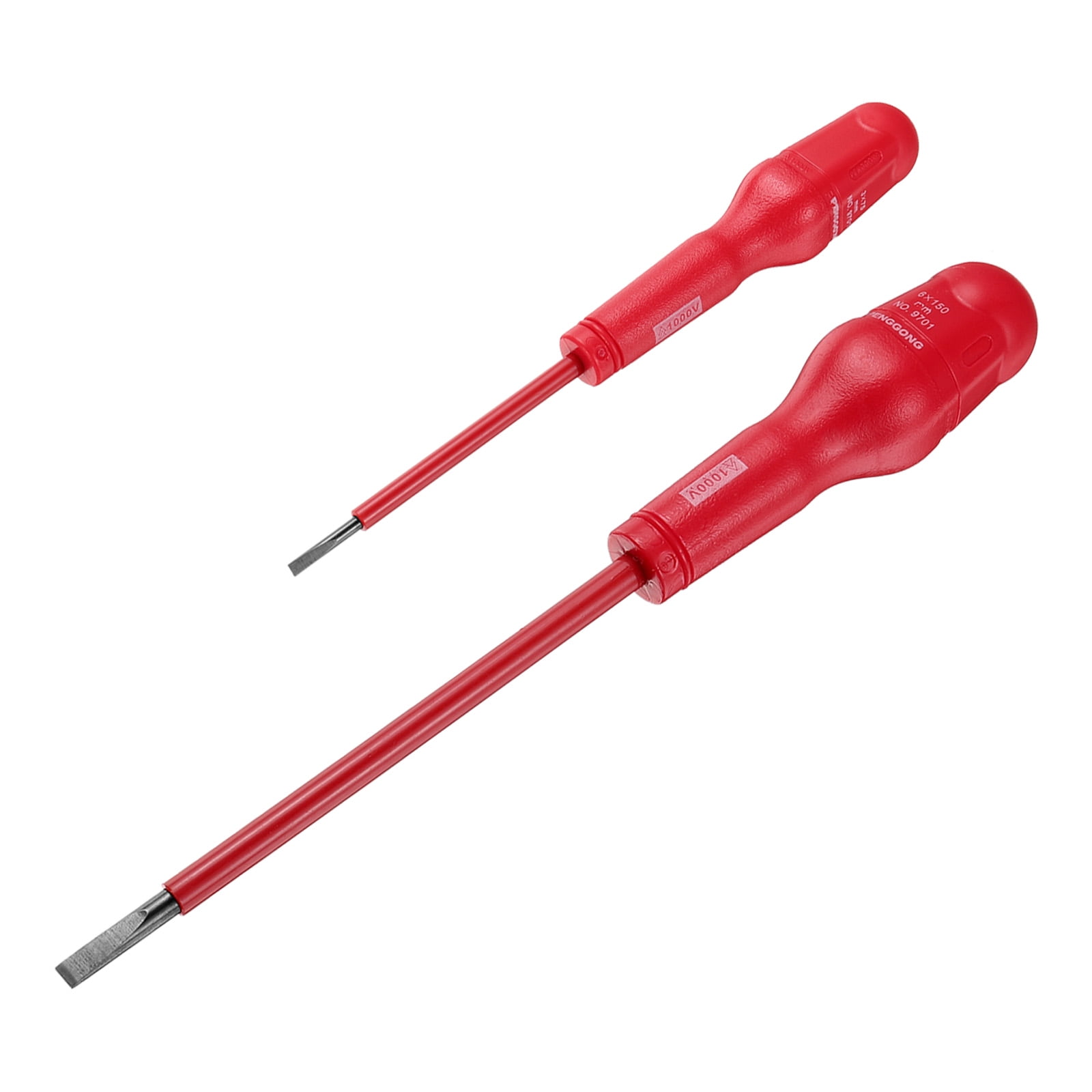 Uxcell 1000v Insulated Electrician Screwdriver 3x75mm 6x150mm CR-V ...
