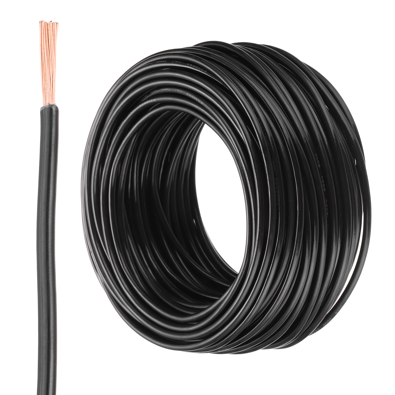 Uxcell 100Feet Electrical Wire Insulated Stranded Copper 12AWG Hook Up